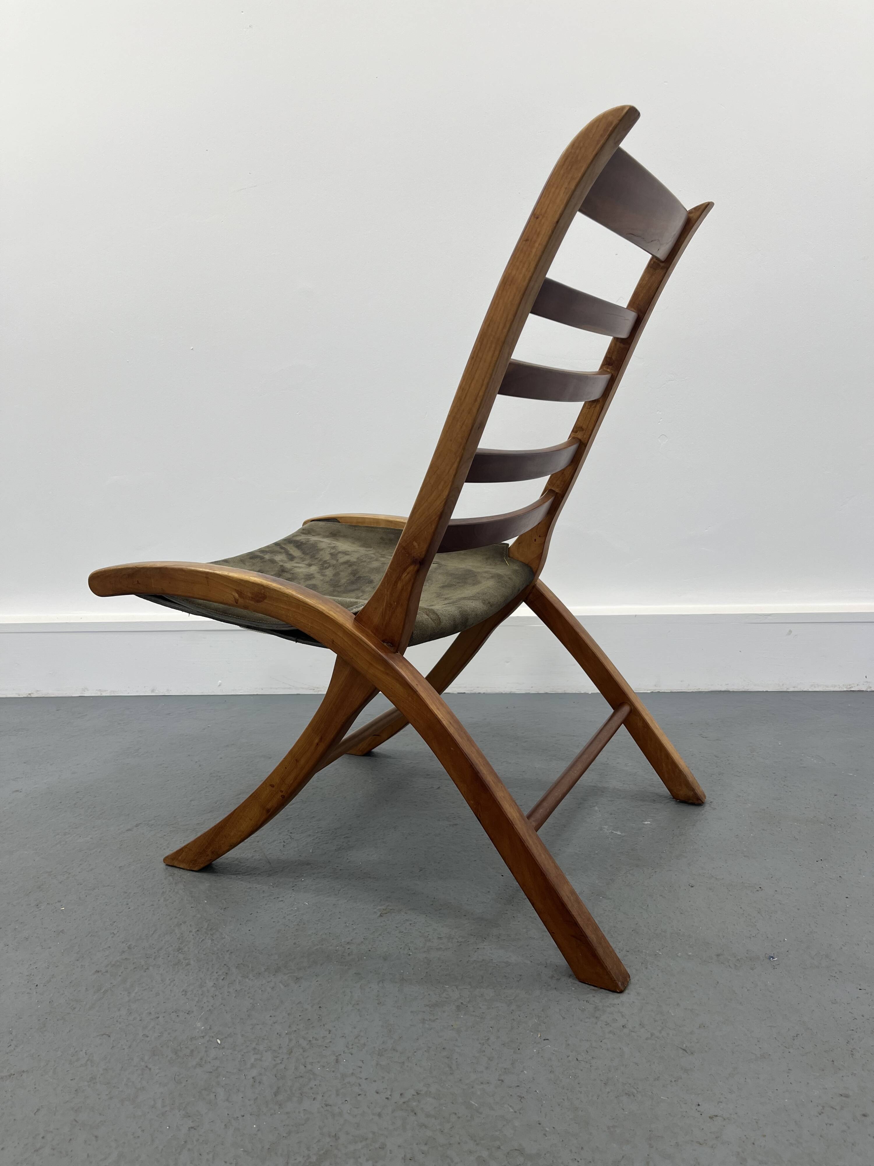 Leather vintage armchair, 1970s