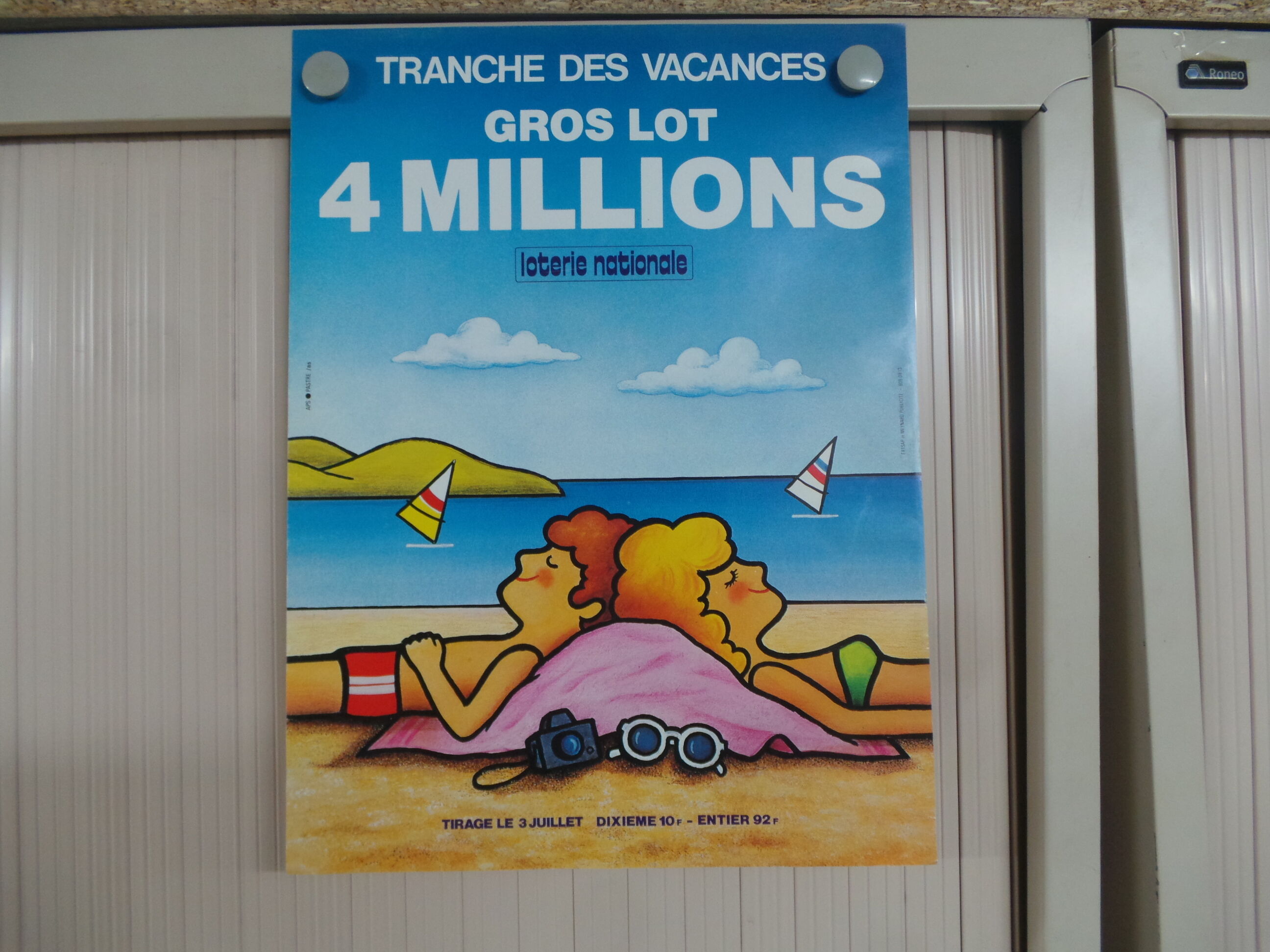 Original National Lottery Lottery Slice Holiday Jackpot 1985