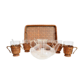 Glass tea service by Ilse Decho for Jena Glas, Germany, 1960