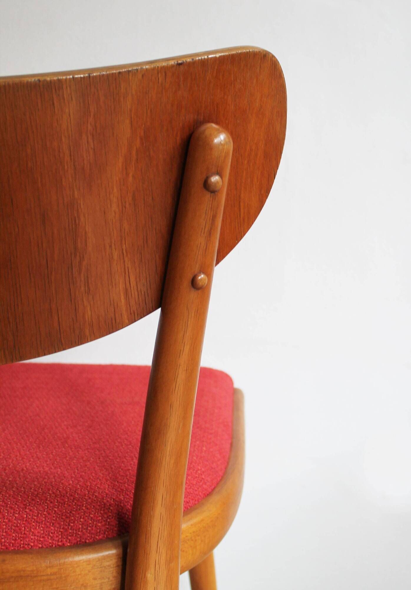 Set of Four 1950's Dining Chairs by Thonet