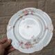 Porcelain plate with floral decoration, gilding, and relief MR France 25.5cm