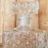 Vintage rectangular whisky decanter 70s