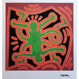 1990s Original Gorgeous Keith Haring Limited Edition Lithograph