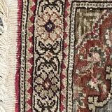Vintage carpet in silk and cotton Kayseri Turkey 102x21cm