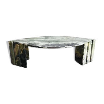 Marble table drop shape Roche Bobois vintage
