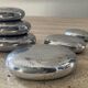 Vintage paperweight series polished aluminum pebbles