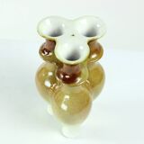 Tripple Vase In Ceramics, Czechoslovakia 1960s
