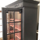 Black display bookcase