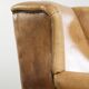 Cow leather wingback armchair with a beautiful timeless English look