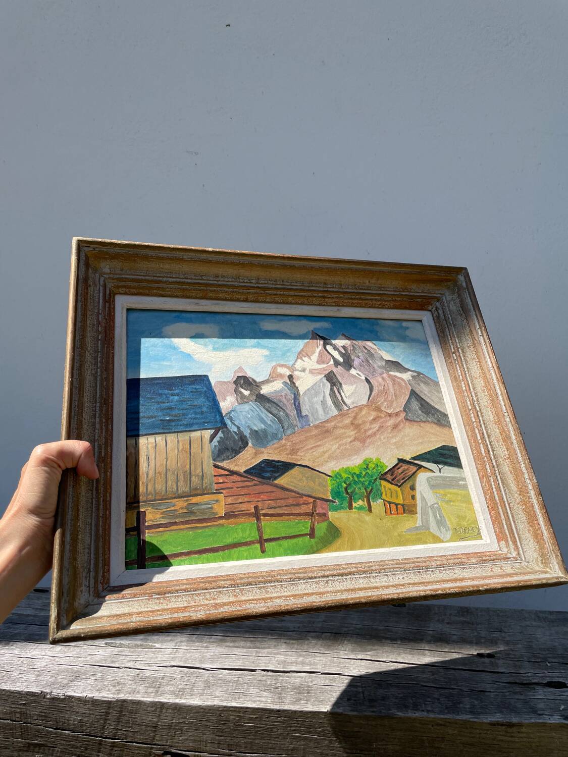 Tableau paysage montagne