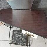 Vintage hairdresser's dressing table from the 50s rockabilly Formica barber