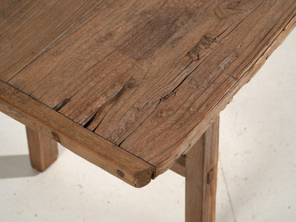 Antique solid wood bench table – Shandong, circa 1930