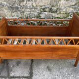 Handmade children's bed with compass feet 1950