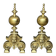 Renaissance style fireplace decorations. Solid bronze.