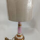 Vintage Pink & Gold Porcelain Table Lamp