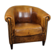Fauteuil club en cuir de mouton