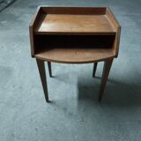 Scandinavian teak bedside table (2 available)