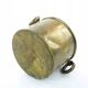 Art Deco flowerpot holder, grained pewter, Poland, 1970s