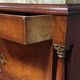 Empire-style bedside table in mahogany