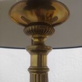 Pair of brass lamps at the end of the 19th century