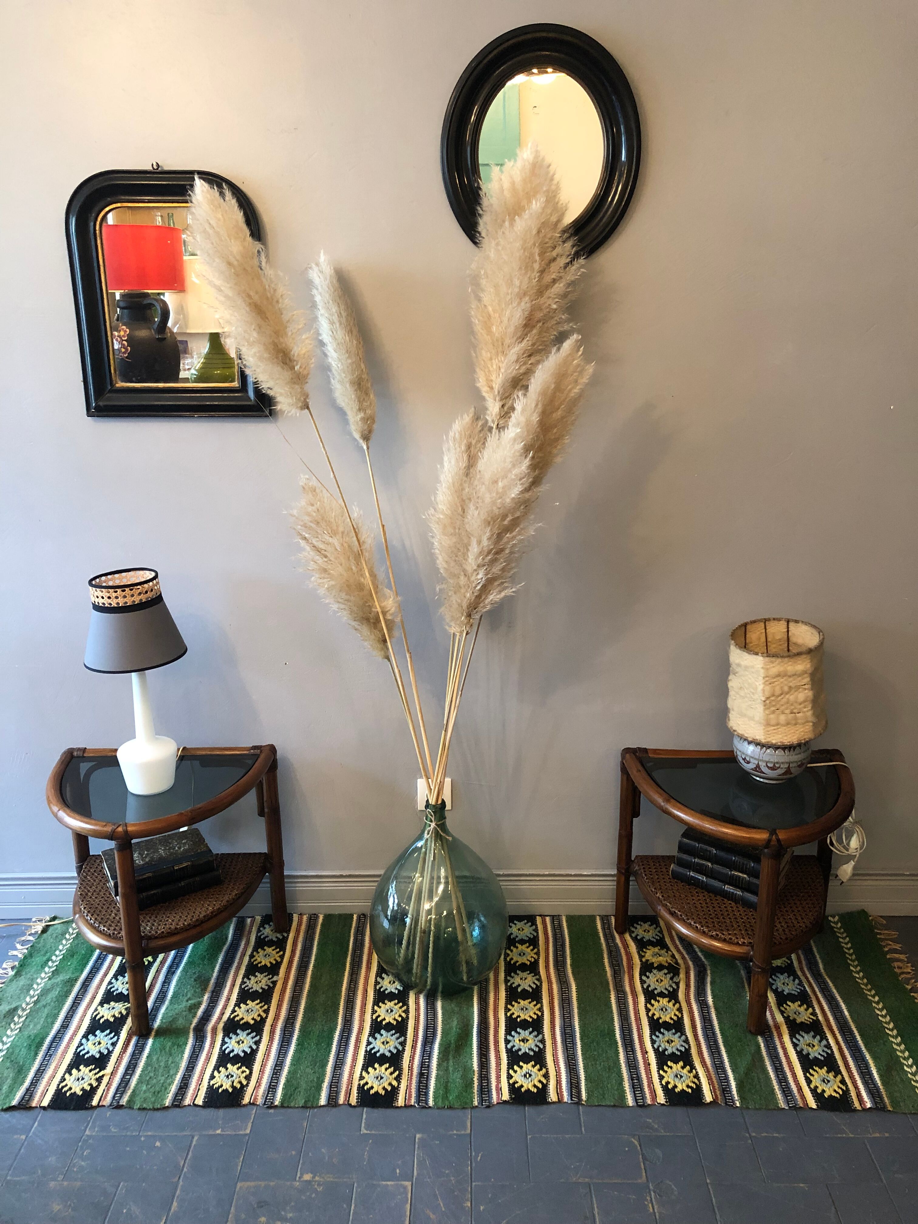 2 vintage bedside tables