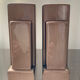 Pair of Skycraper Art Deco vases in glazed ceramic
