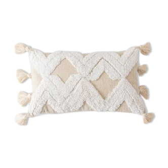 Berber bohemian cream cushion 30x50 cm