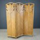 Vintage bamboo room divider or folding screen 1970s
