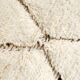 Moroccan Berber carpet Beni ouarain ecru with black diamonds engraved 306x199cm