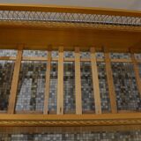 Child's bed in rattan of the years 50