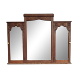 Miroir triptyque art déco chêne
