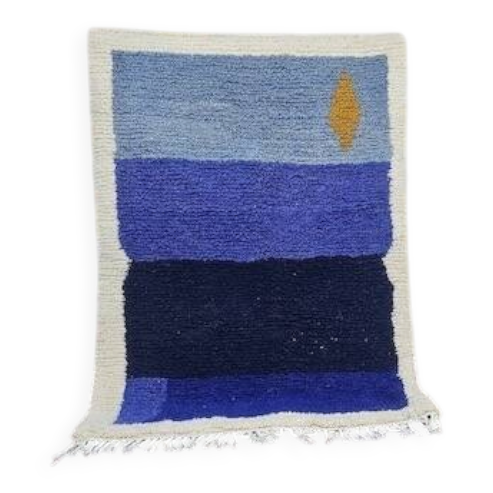 Handmade pure wool rug, size 1.4/2.6 m.