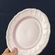 Title: 8 vintage Salins flat plates in powder pink – Ø 25.7 cm