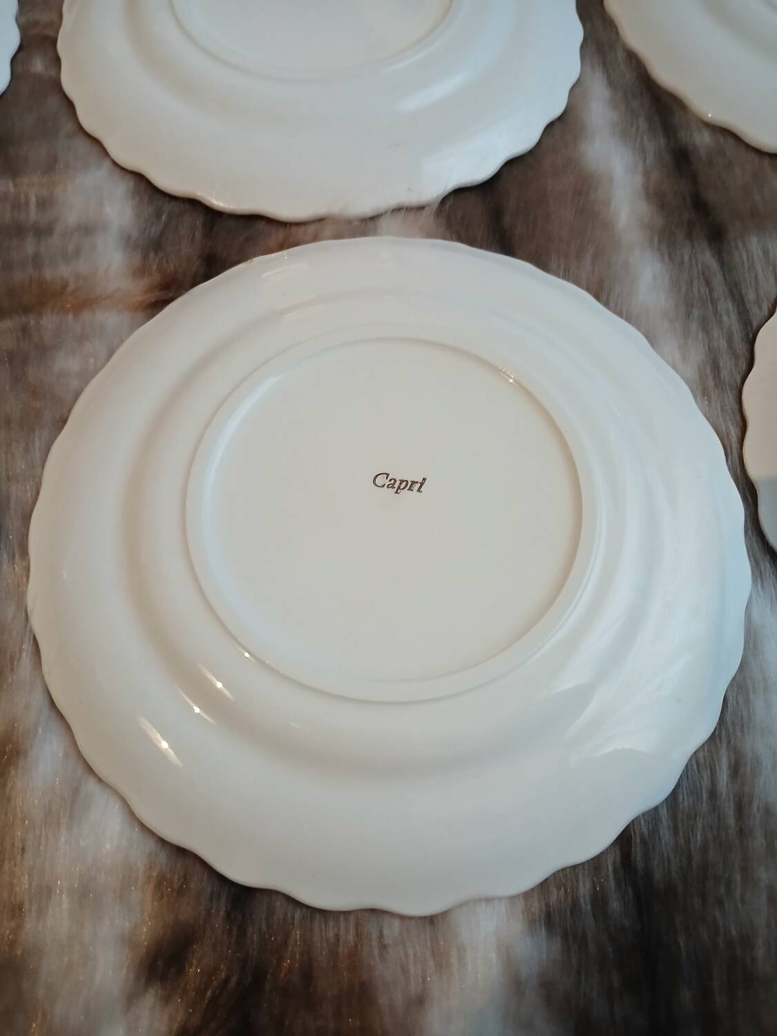 12 antique dessert plates "Capri"