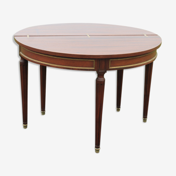Half-moon mahogany table