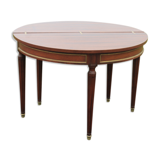 Half-moon mahogany table