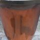 Art Deco tulip lamp in copper metal, 42.5cm from the 1930s.