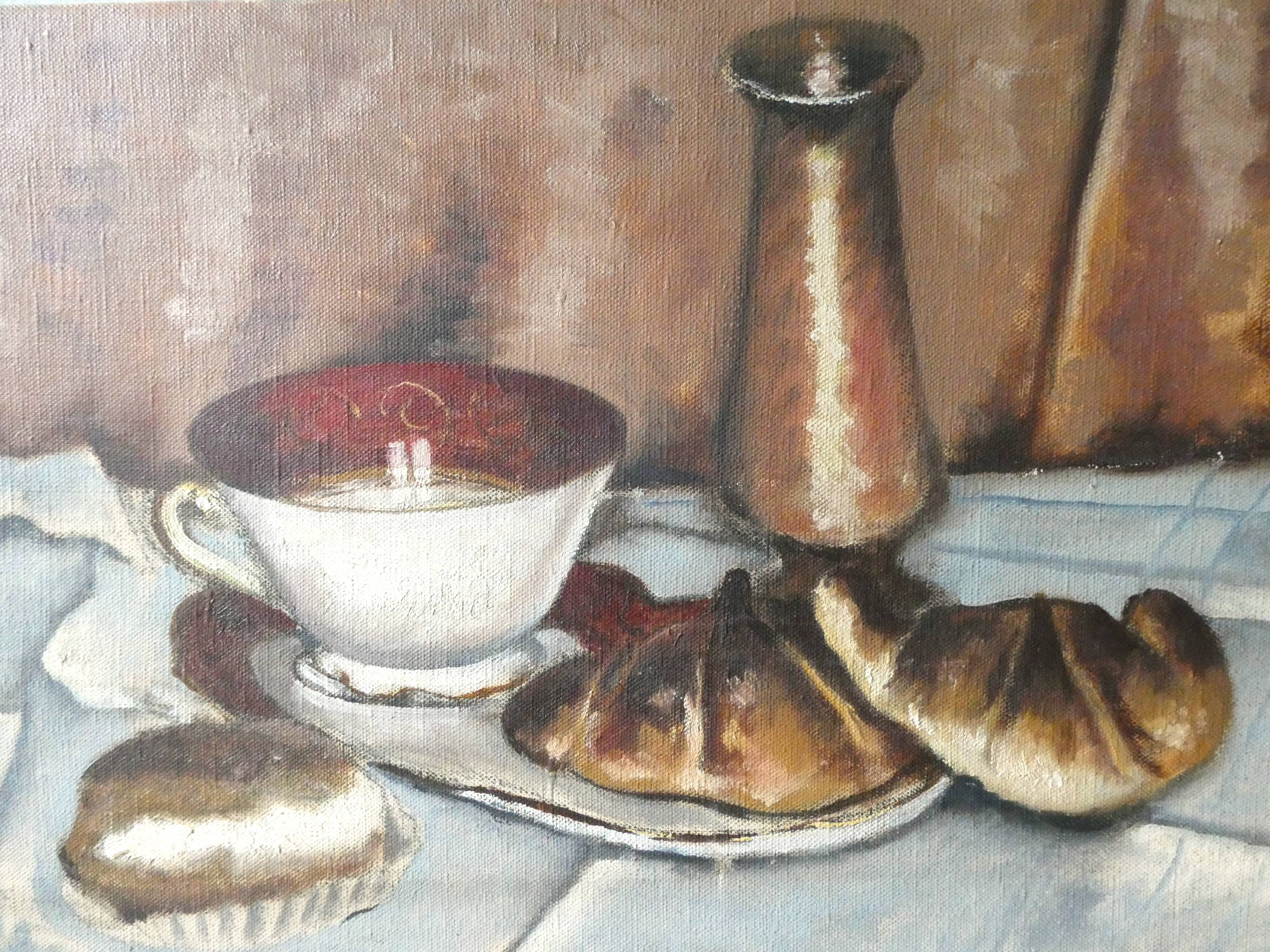 Painting, oil on canvas, still life, Middle twentieth