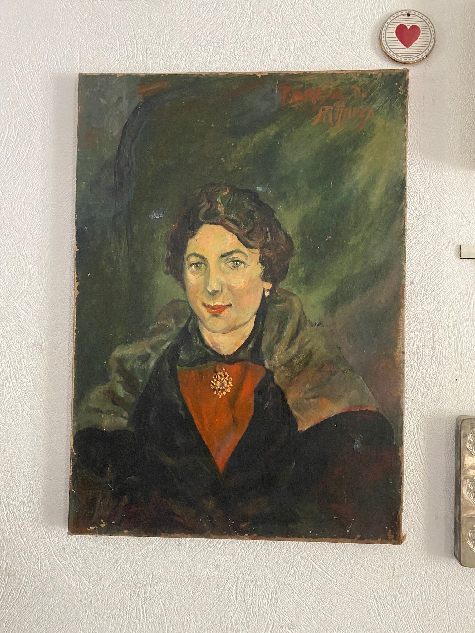 Oil on canvas The woman in the stole