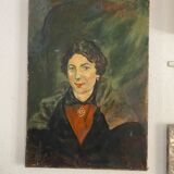 Oil on canvas The woman in the stole