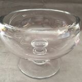 Coupe sur piedouche en cristal massif design art de la rable