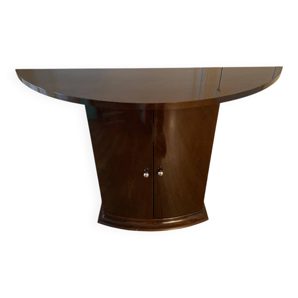 Console demi-lune Art Déco — attribuées à Hugues Chevalier