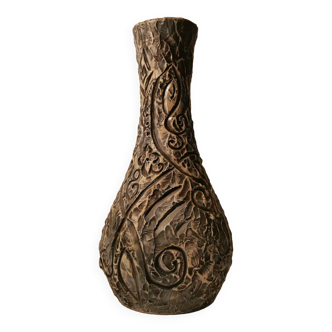 Ciboure Basque sandstone vase arroka (in Basque, the rock) from the 60s