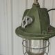 Lampe de bateau verte industriel rare unique