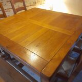 Square table set + 4 chairs + 2 benches