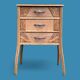 Art Deco chest of drawers in raw wood, 1930
