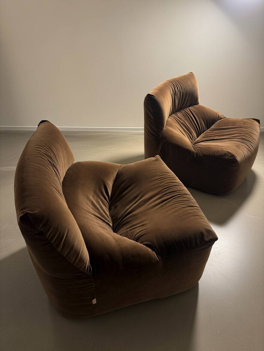 Ligne Roset armchairs model Aralia by Michel Ducaroy