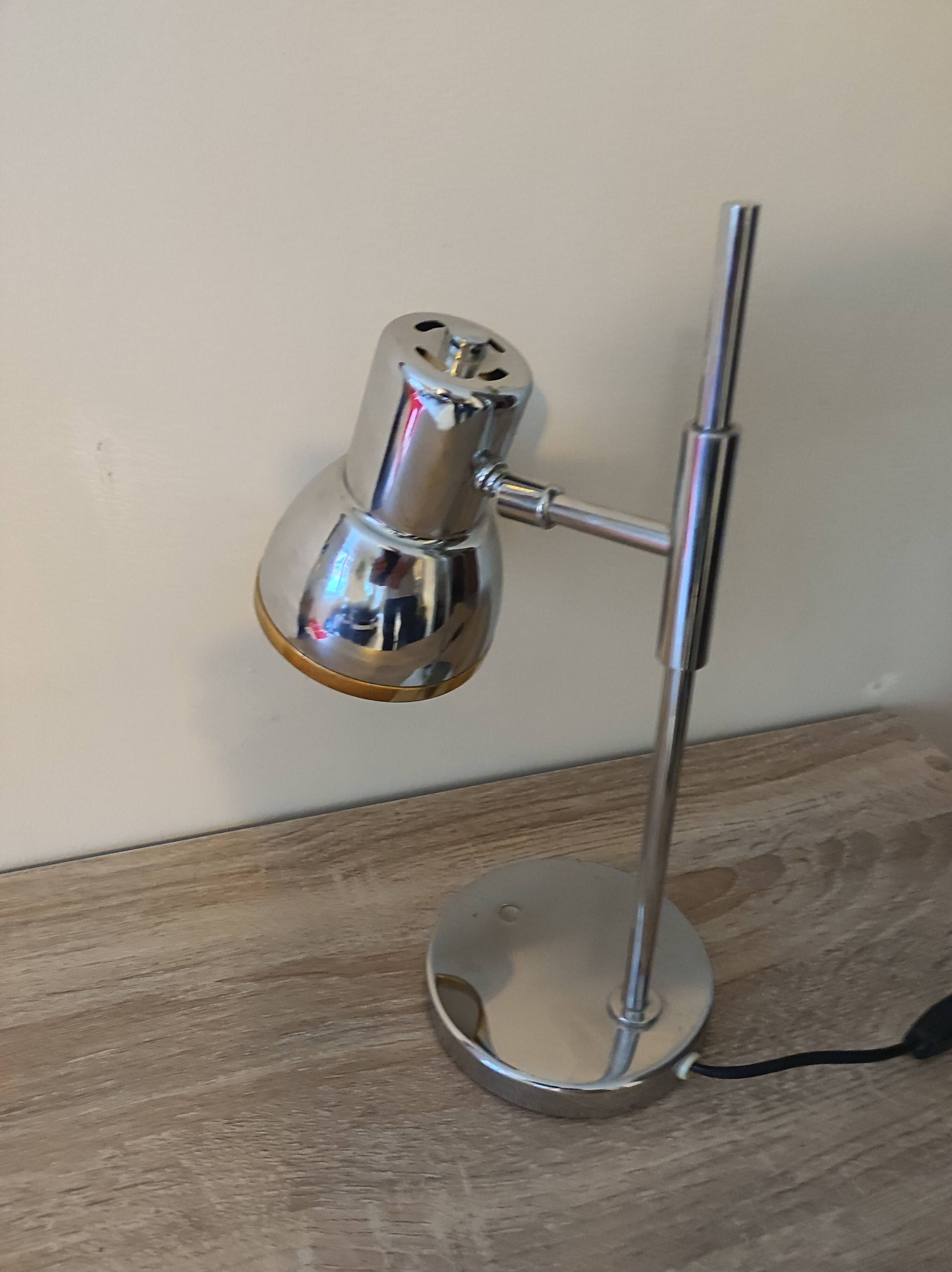Articulated desk lamp workshop chromed metal