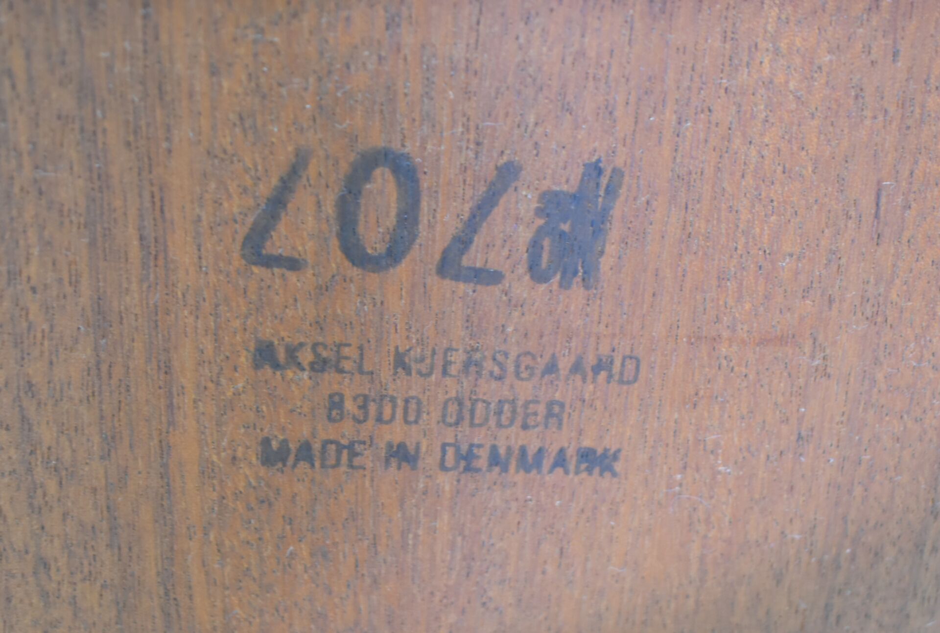 Aksel Kjersgaard Newspaper rack 1960s teak side table Danish Vintage
