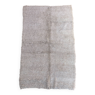 Tapis Marocain Beni Ourain blanc - 238 x 157 cm